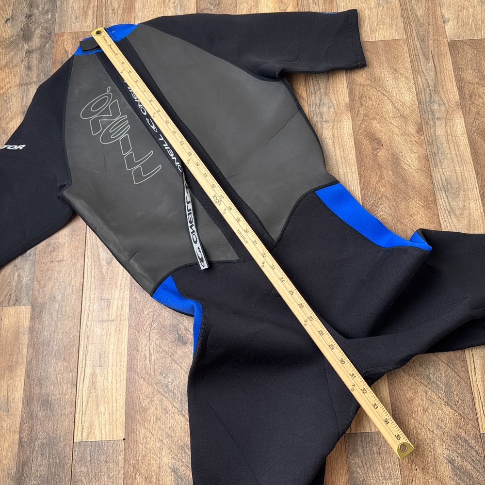 Vintage ONeill Reactor 2 MM Wetsuit Mens XL Black Blue Short Sleeve Surfing 6851 - Picture 12 of 14